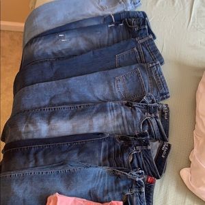 8 jeans and jean shorts bundle